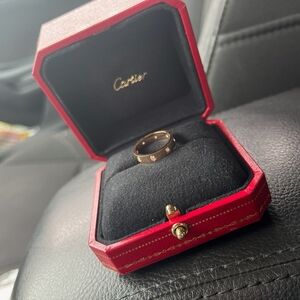 Cartier Love 8 Diamond 18K Rose Gold Wedding Band Ring